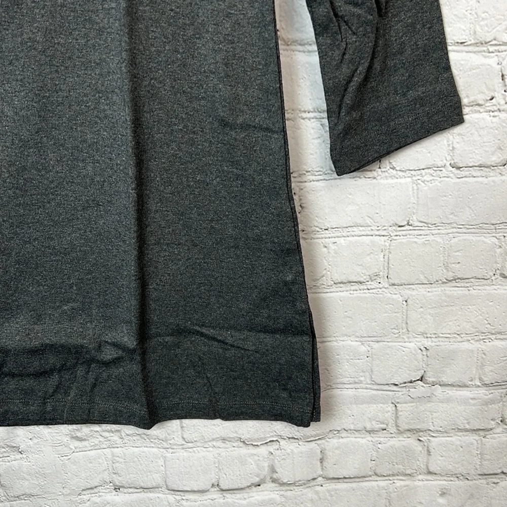 Charcoal Gray Heather Tunic Top Size Small